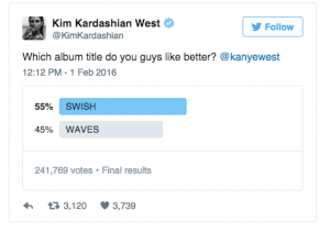 Kim Kardashian Swish v Waves