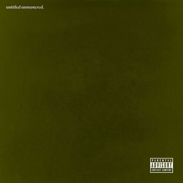 Kendrick Lamar untitled unmastered cover art