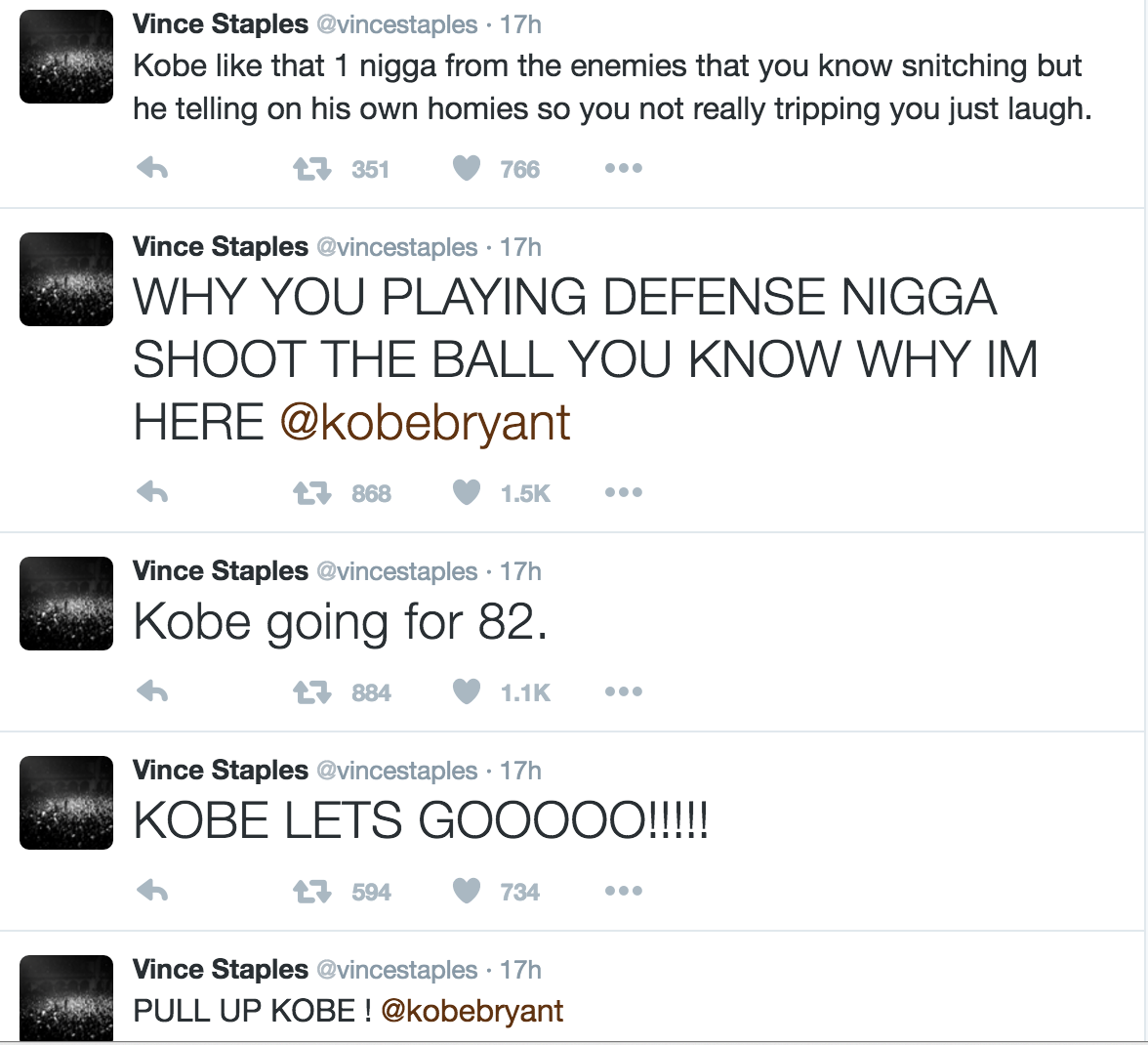 Vince Staples Kobe Bryant