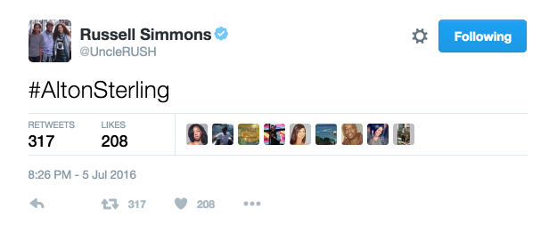 russell simmons alton sterling