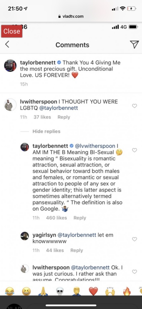 Taylor Bennett Defends His LGBTQ Sexuality Following Birth Of 1st Child