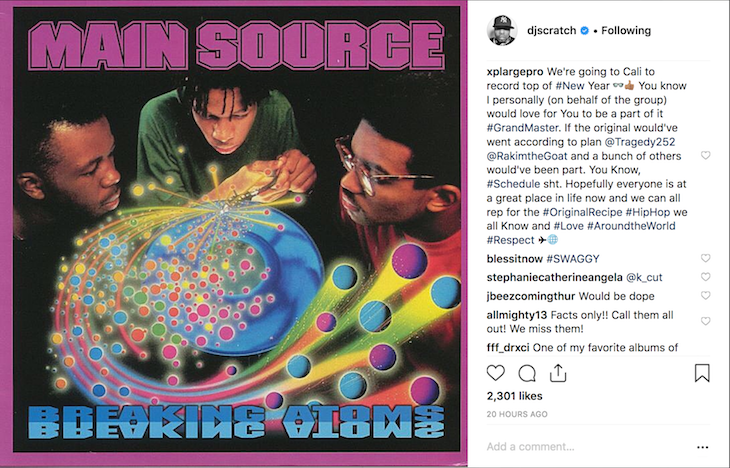 Large Pressor Grants DJ Scratch's Wish For New Main Source Music