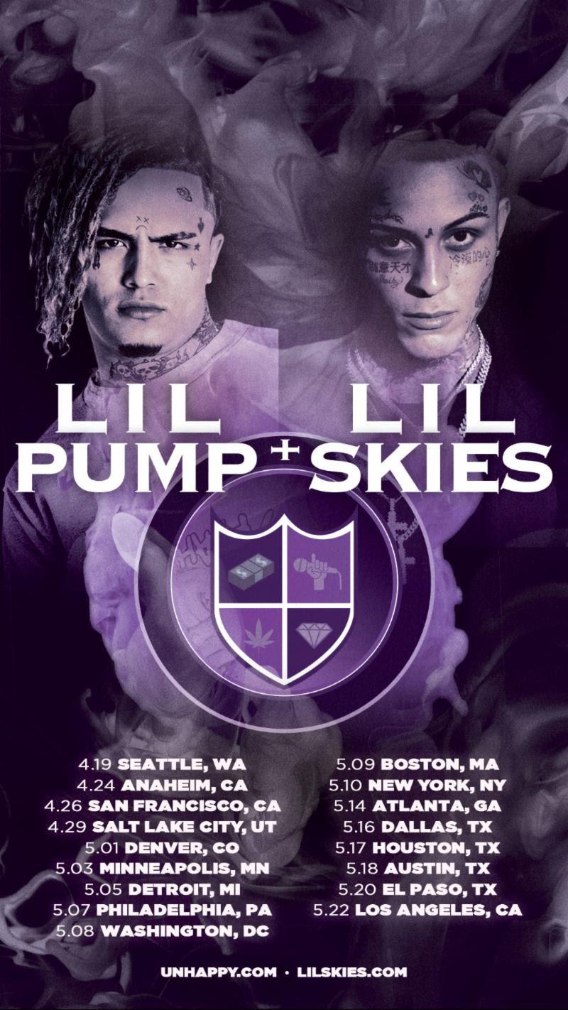 Lil Pump Announces Headlining Spring 2019 Tour With Lil Skies