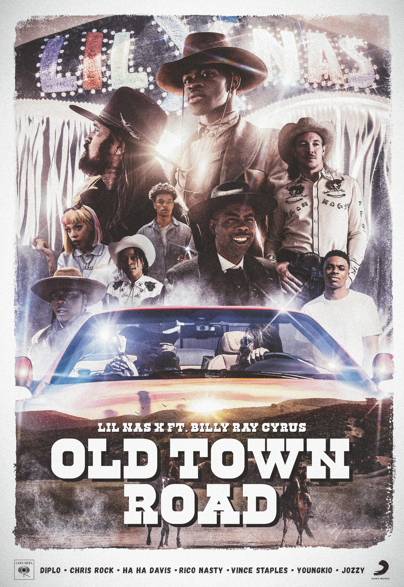 Chris Rock, Vince Staples, Diplo & More Star In Lil Nas X & Billy Ray Cyrus' &quot;Old Town Road (Remix)&quot; Video