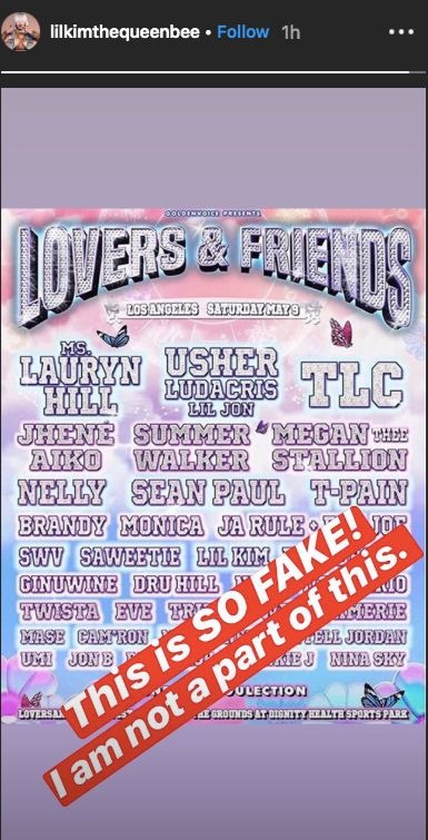 Lil Kim & Ma$e Deny Involvement In Lovers & Friends Festival