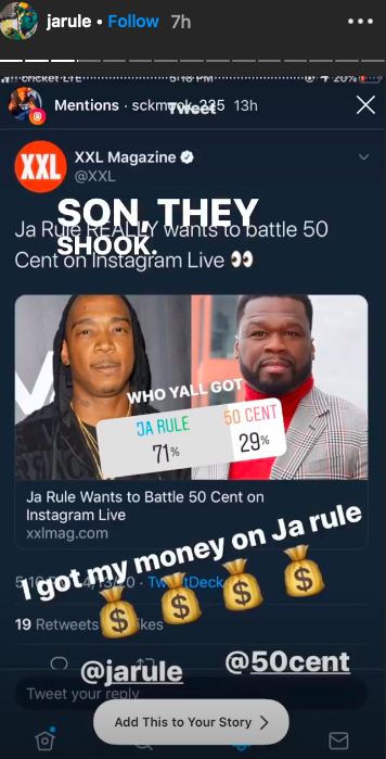 Ja Rule Calls 50 Cent ‘Shook’ — Complete With The Mobb Deep Soundtrack