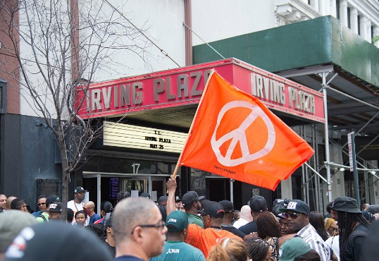 National Anti-Violence Community Press Conference At Irving Plaza With Family Of Shooting Victim