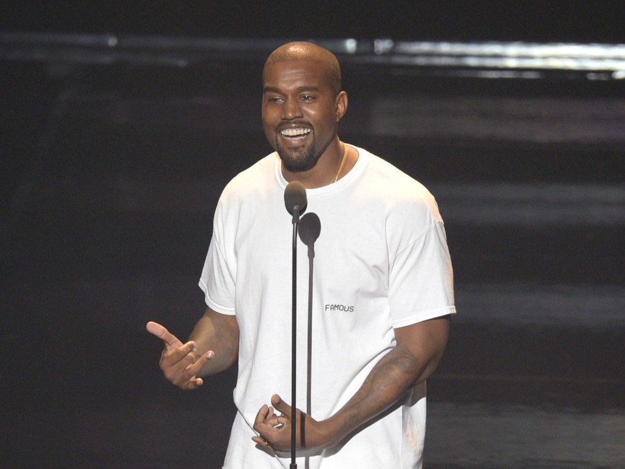 Kanye West gives speech to introduce "Fade" video at VMAs.