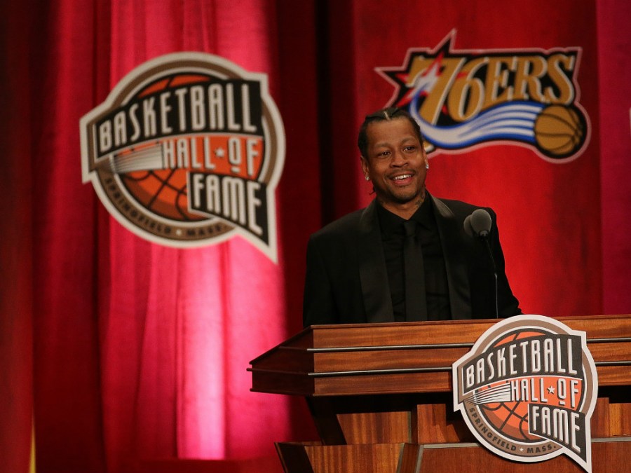 Allen Iverson thanks hip hop greats at his hall of fame induction ceremony