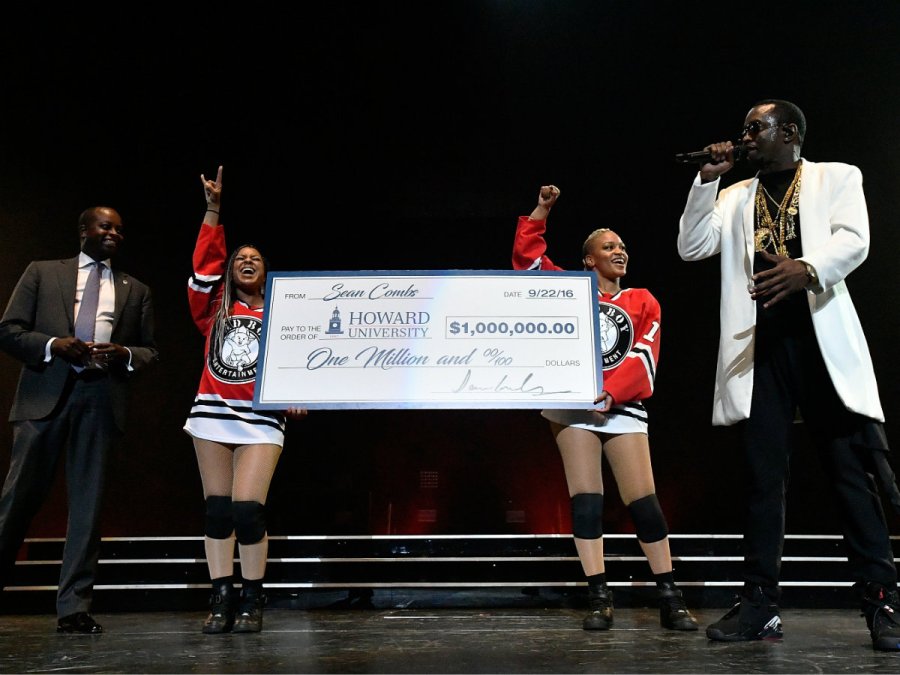 Diddy gives donation