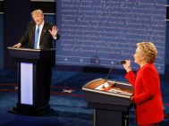 Hillary Clinton and Donald Trump participate in first presidential debate of 2016