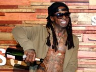 Lil Wayne celebrating