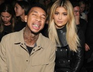 tyga kylie jenner front row alexander wang