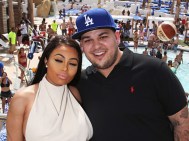 Model Blac Chyna (L) and television personality Rob Kardashian