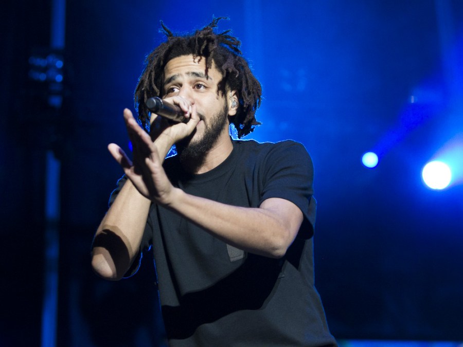 J. Cole performing