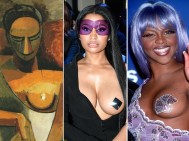 Lil Kim Nicki Minaj breast