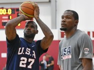 Kevin Durant and LeBron James