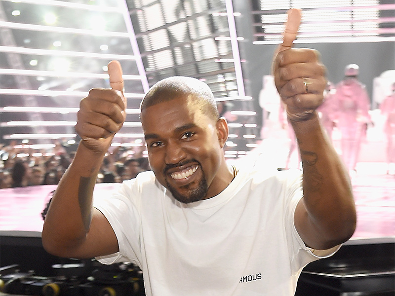 Kanye West Thumbs Up