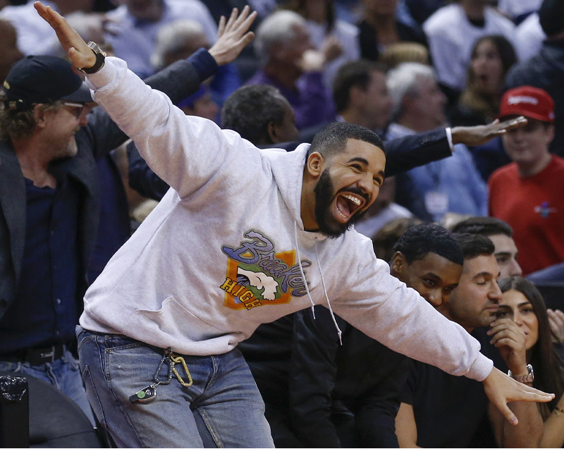 Drake Led Arena-Wide Trolling During Toronto Raptors’ Blowout Against Philadelphia 76ers