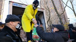 French Montana Posts Up With Jim Jones Following Bronx Hometown Thanksgiving Turkey Drive