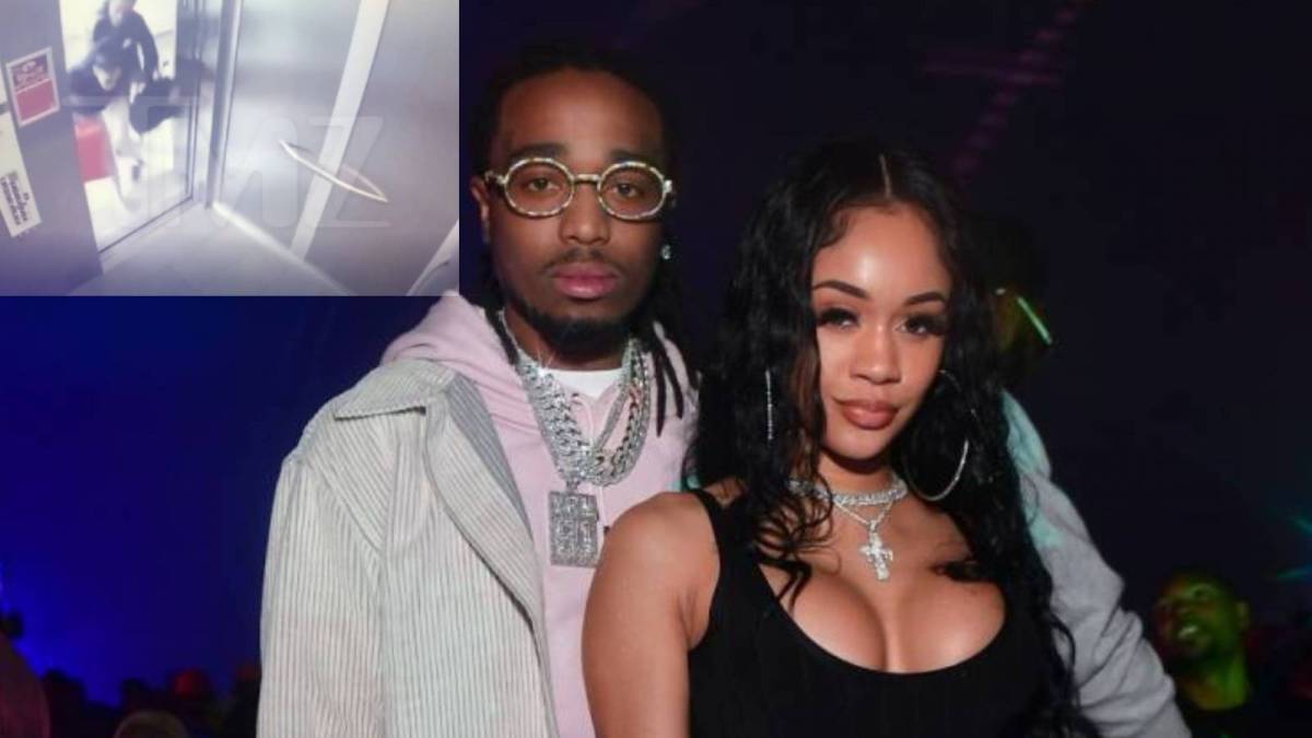 Quavo & Saweetie's Physical Altercation Captured On Elevator Surveillance Video