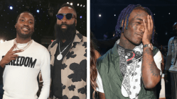 Meek Mill Gets Tickled By James Harden As Lil Uzi Vert Breakdances - & Twitter Has Jokes