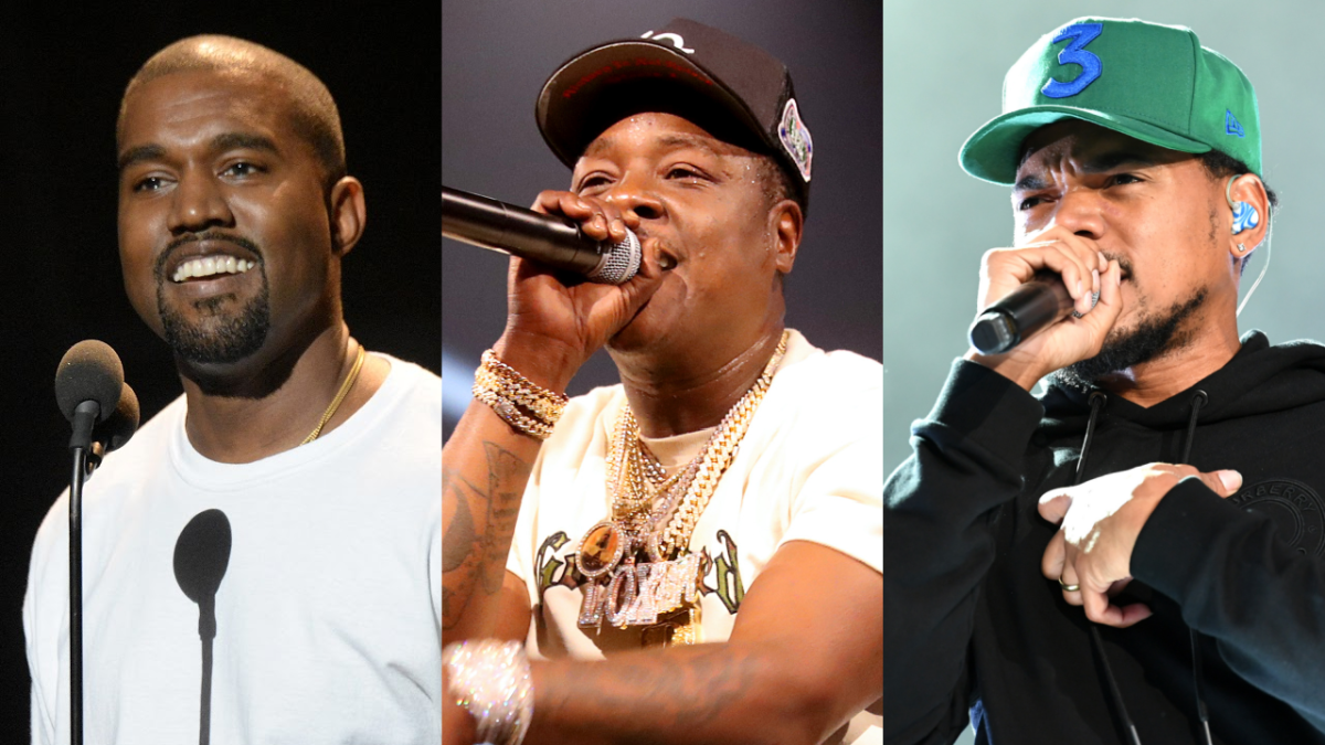 Kanye West Spotted With Jadakiss + Chance The Rapper In 'Donda' Live Stream