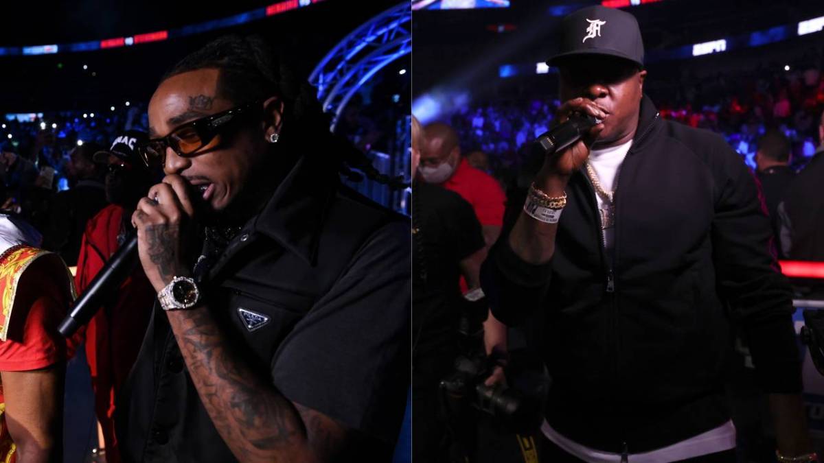 Jadakiss & Quavo Get Very Different Reactions For Their Ring Walk Performances At Stevenson Vs. Herring Fight