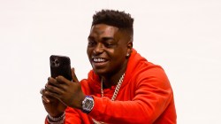 Kodak Black Shows Off Ice Hockey Skills At NHL Game