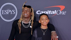 Lil Wayne and Kameron Carter attend the 2022 ESPYs