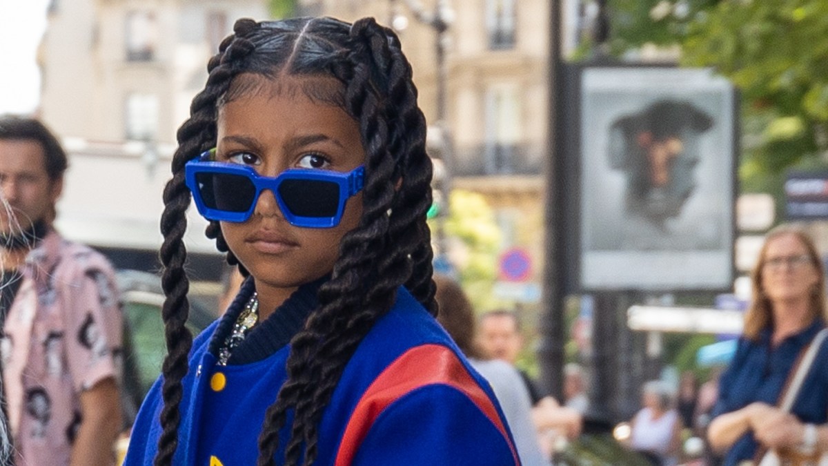 Kanye West + Kim Kardashian's Daughter North Calls Parisian Paparazzi 'Homeless'