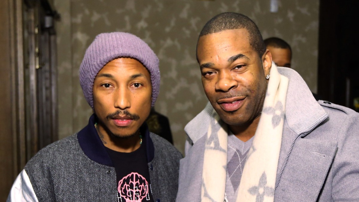 Pharrell Gives Busta Rhymes His Flowers While Presenting Him With BMI Icon Award