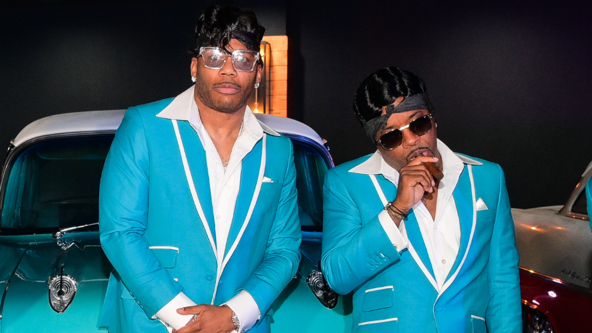 Nelly & JD Dress Up As The Temptations For Motown-Themed Party