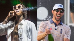 Wiz Khalifa On Smoking Weed With Michael Phelps: ‘That Dude’s Got Aquaman’s Lungs’