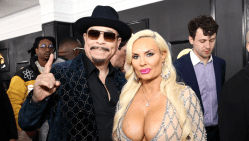 Ice-T Catches Man Checking Out His Wife Coco At Grammys