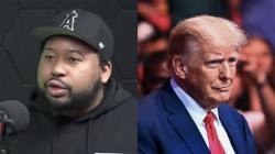 Akademiks Poses With Donald Trump At UFC 287