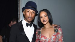 Rihanna & Baby Bump Model Pharrell's Louis Vuitton Collection In New Ad