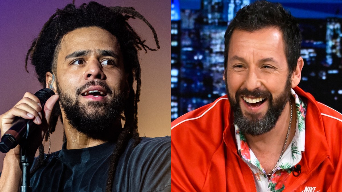 J. Cole Shoots Hoops With Adam Sandler During NYC Studio Break