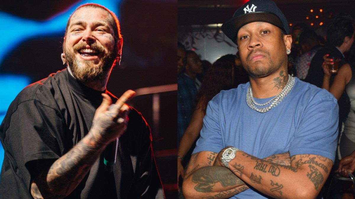 Post Malone Gets Props From Allen Iverson As 'White Iverson' Surpasses 1B Spotify Streams