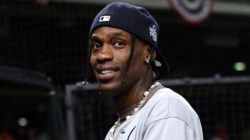 Travis Scott Almost Ends Party With Clumsy Accident