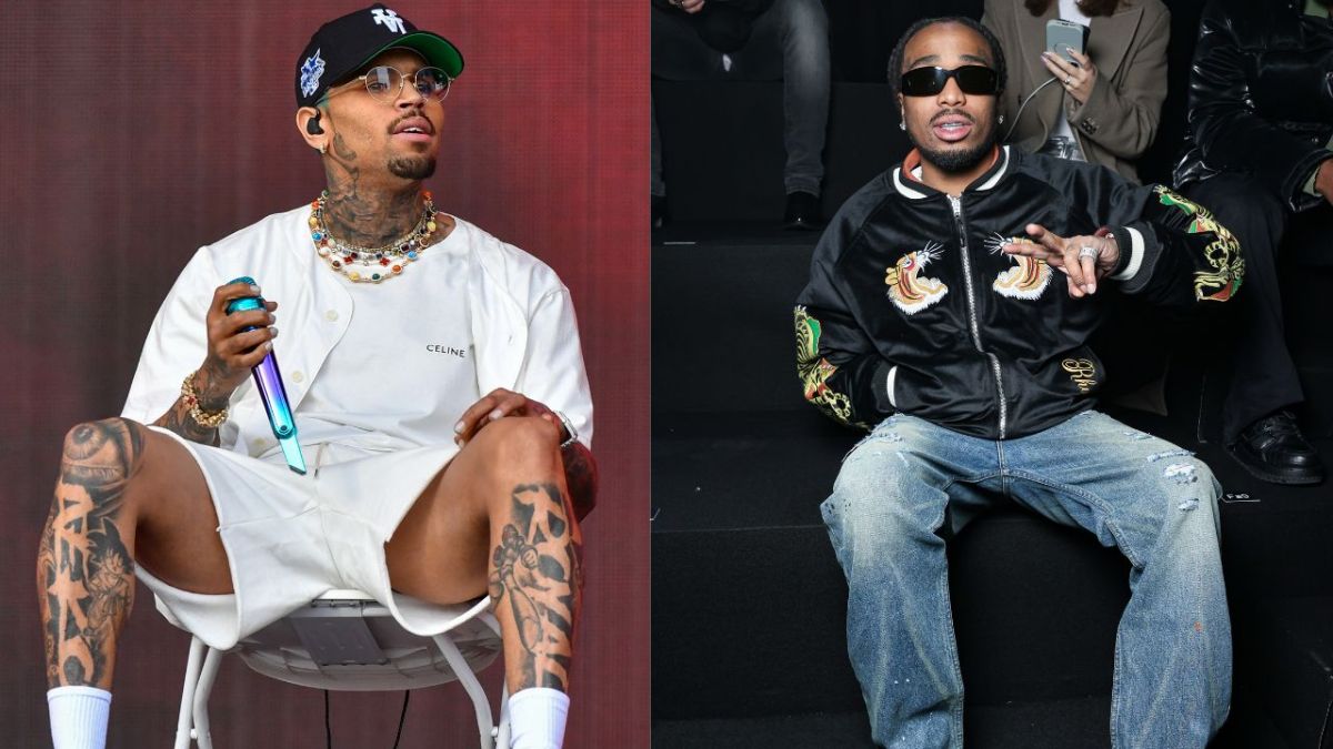 Chris Brown Seemingly Disses Quavo After Being Forced To Sit Next To Him At Fashion Show