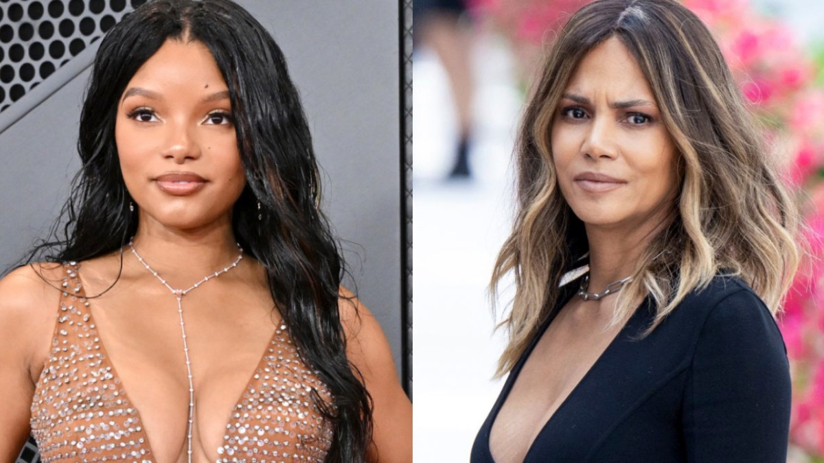 Halle Bailey & Halle Berry Embrace Each Other At LA Galaxy Soccer Match