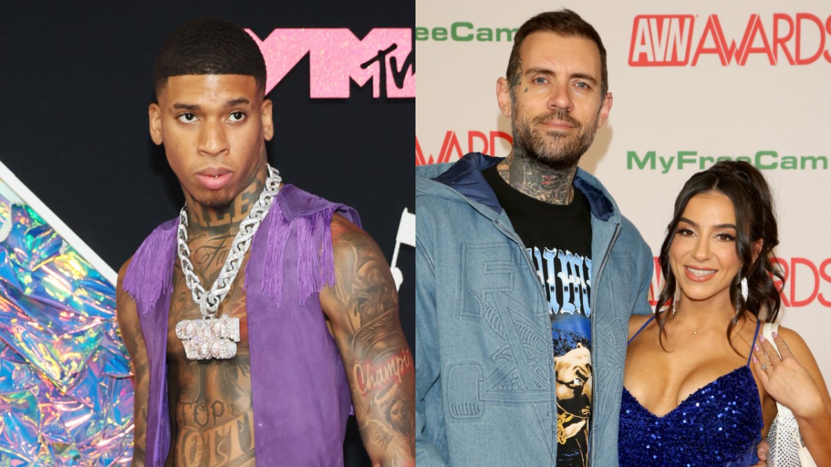 NLE Choppa Hits On Adam22's Adult Star Wife After Podcaster Praises His 'Killer' Package