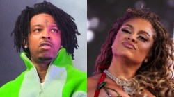 Latto Jokingly Blamed For 21 Savage's New Look: 'What You Feeding Him?'