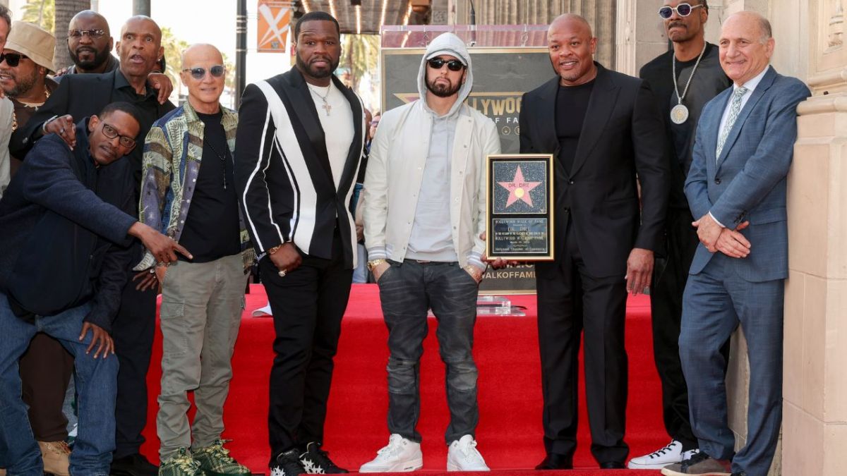 Eminem, DJ Quik, Snoop Dogg & 50 Cent Pull Up To Dr. Dre's Walk of Fame Ceremony