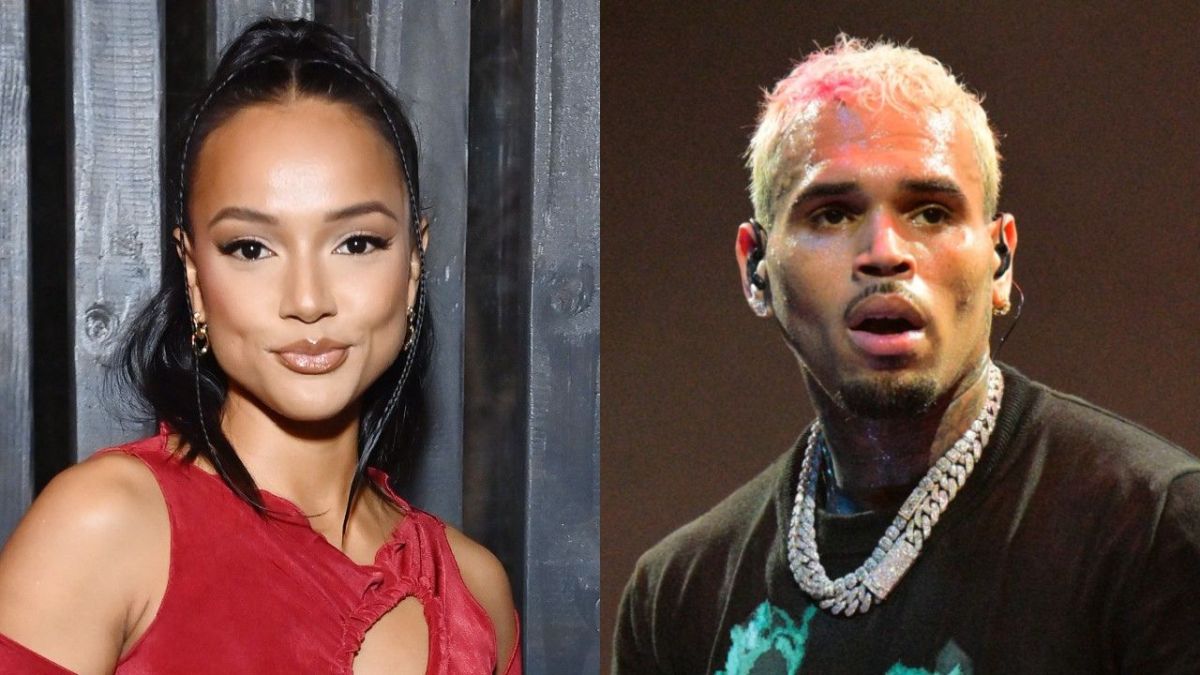 Karrueche's OnlyFans Post Sparks Chris Brown Jokes After He's Spotted Creeping On Her