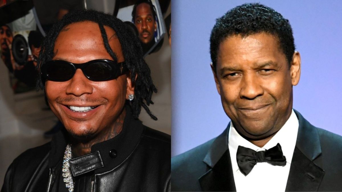 Moneybagg Yo Shares Photo Of Meeting With Denzel Washington: ‘I Let Em Rock Da AP'