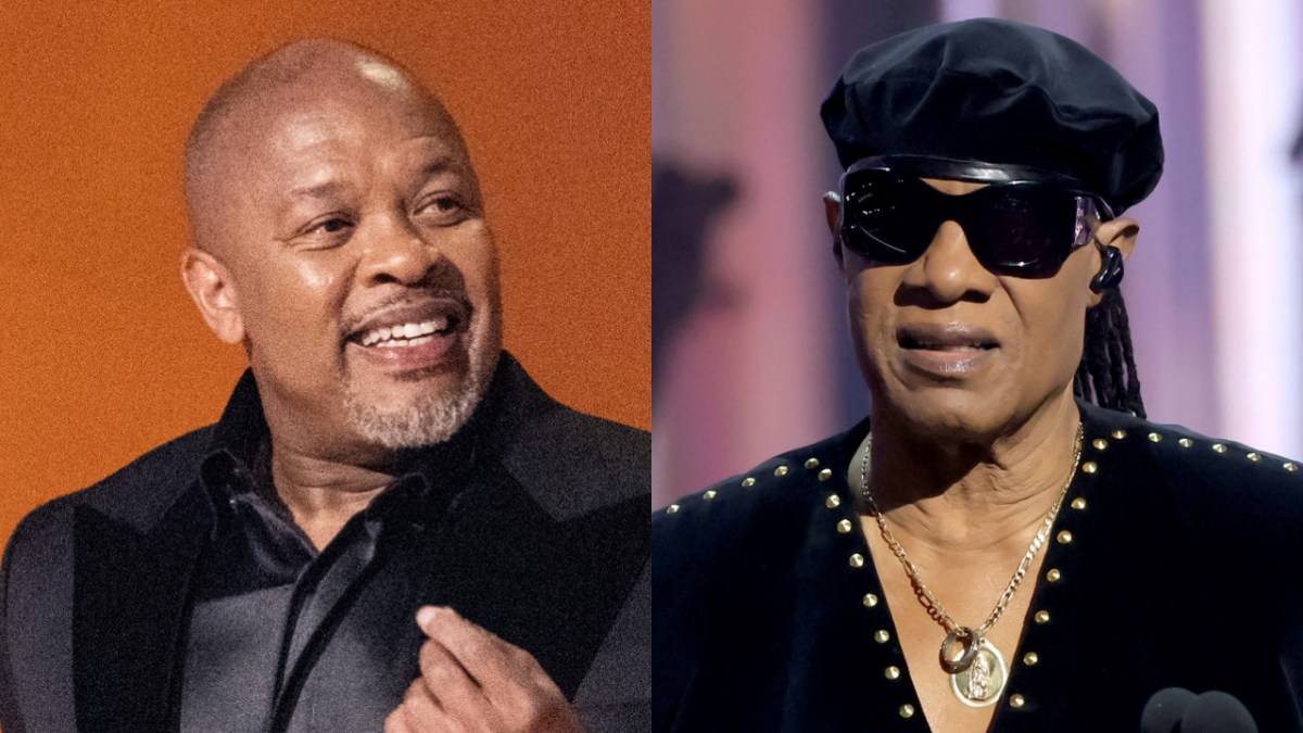 Dr. Dre Pokes Fun At Stevie Wonder's Blindness After Bumping Into His 'Hero'