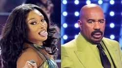 Megan Thee Stallion Stuns Steve Harvey With Risqué 'Family Feud' Answer