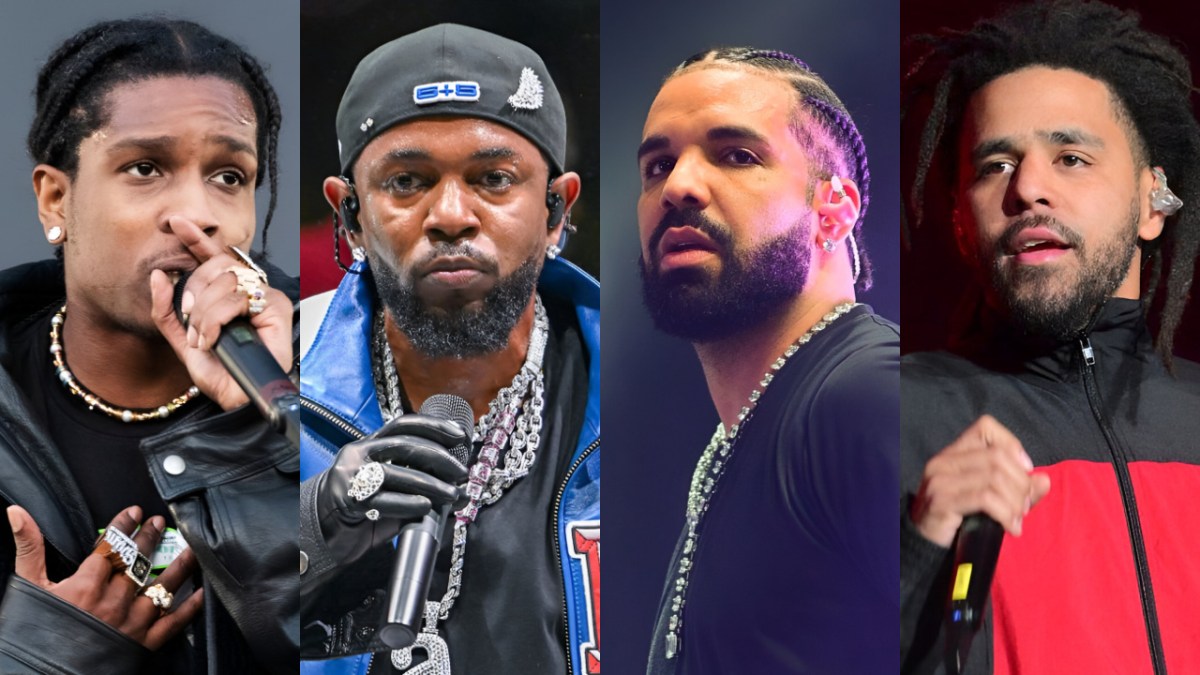 A$AP Rocky Crashes Kendrick Lamar, Drake & J. Cole's 'Big 3' Rivalry On New Song